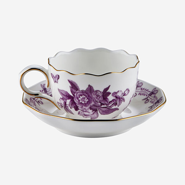 Chiara Alessi Primavera Mor Porselen Kahve Fincan Seti-3