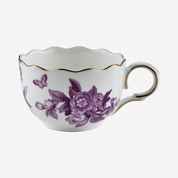 Chiara Alessi Primavera Mor Porselen Kahve Fincan Seti-5