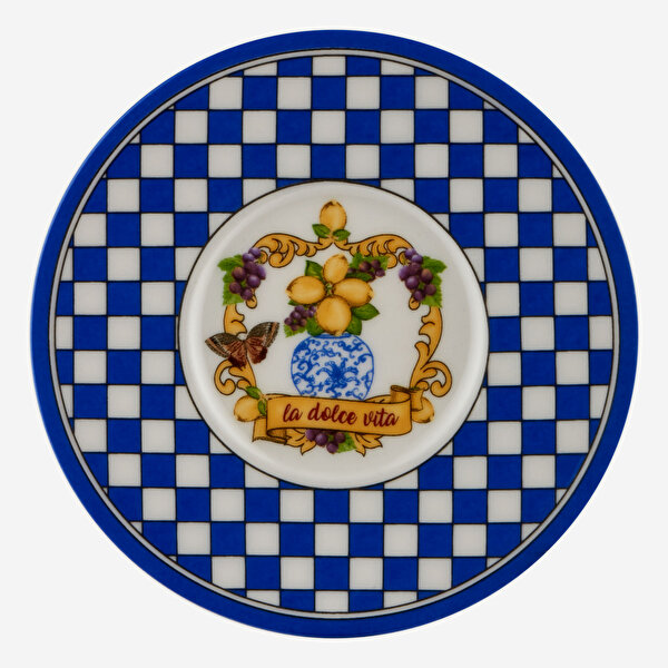 Chiara Alessi Capri Mavi Porselen Kahve Fincan Seti-7