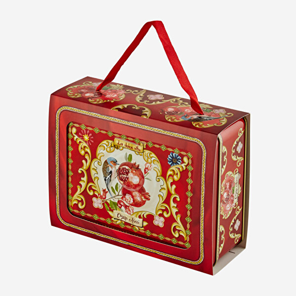 Chiara Alessi Capri Kırmızı Porselen Kahve Fincan Seti-3