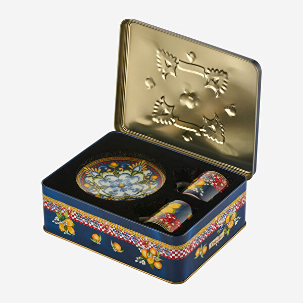 Chiara Alessi Capri Mavi Porselen Kahve Fincan Seti