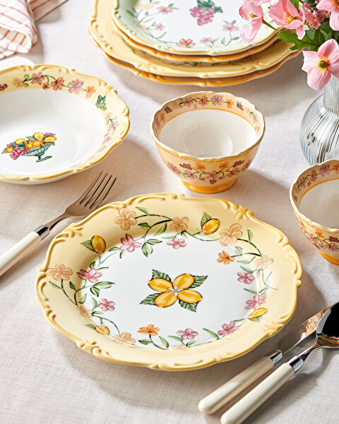 Chiara Alessi Il Sogno Sarı Stoneware Yemek Tabağı-1