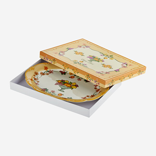 Chiara Alessi Il Sogno Turuncu Stoneware Servis Tabağı-2