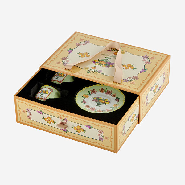 Chiara Alessi Il Sogno Yeşil Stoneware Kahve Fincan Seti