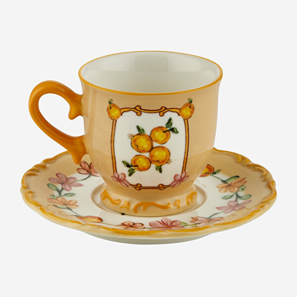 Chiara Alessi Il Sogno Turuncu Stoneware Kahve Fincan Seti-4