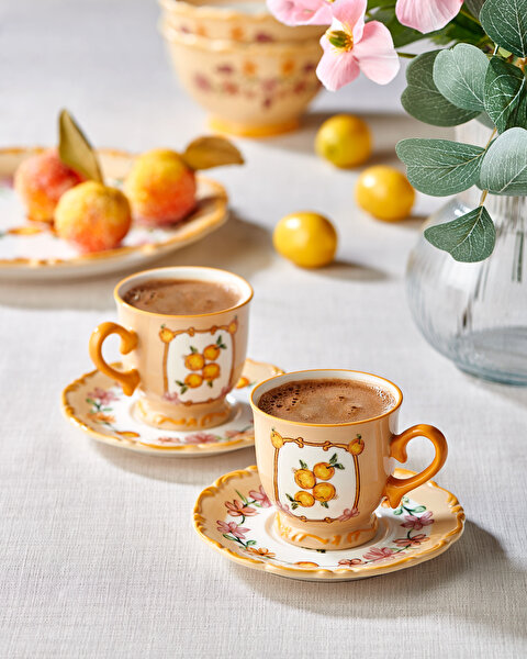 Chiara Alessi Il Sogno Turuncu Stoneware Kahve Fincan Seti-1