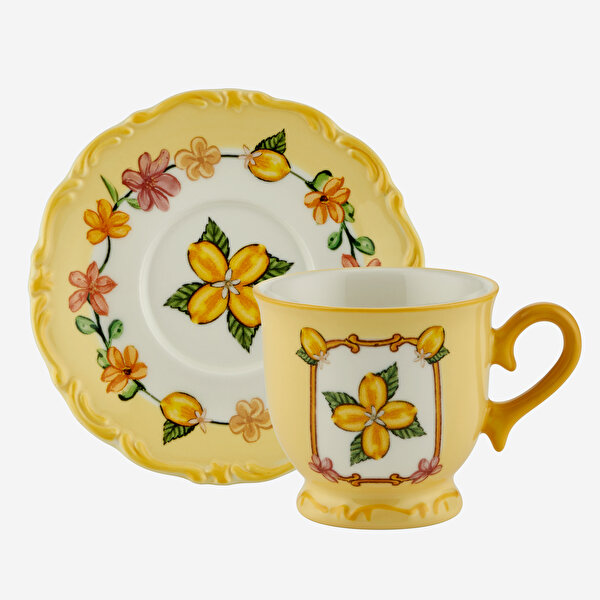 Chiara Alessi Il Sogno Sarı Stoneware Kahve Fincan Seti-8