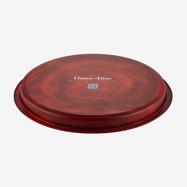 Chiara Alessi Dolce Vita Kırmızı Metal Tepsi-3