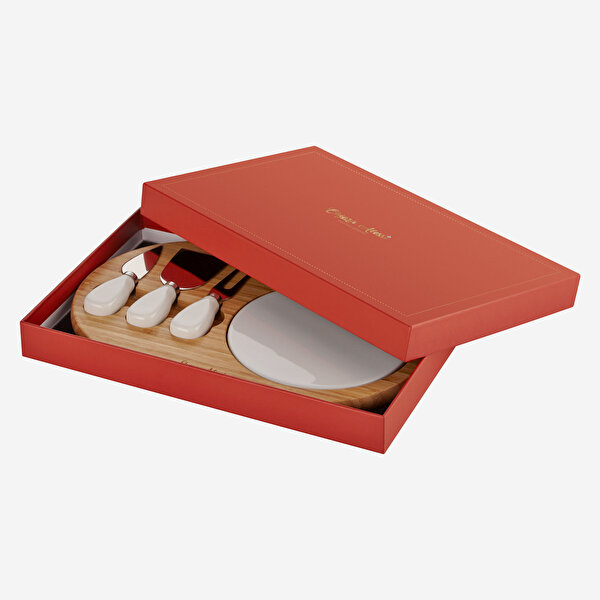 Chiara Alessi Acacia Elegance Kahverengi Ahşap Peynir Sunum Tabağı-2