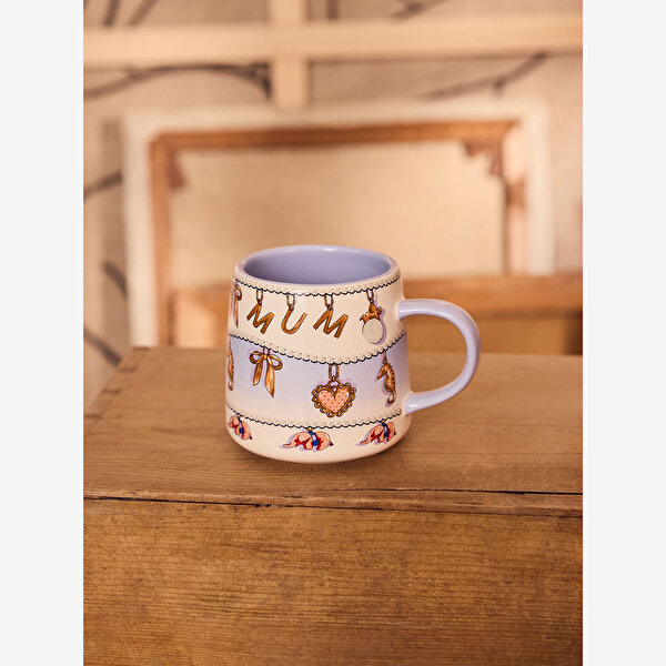 Cath Kidston Strawberry Blue Mavi Stoneware Kupa-1
