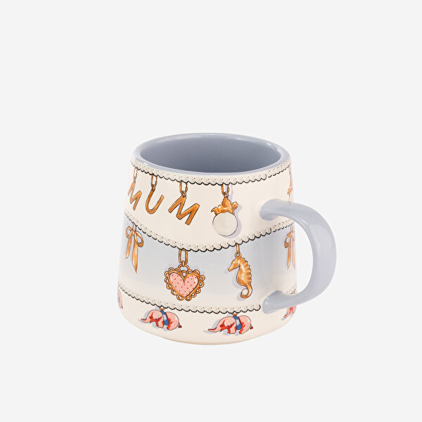 Cath Kidston Strawberry Blue Mavi Stoneware Kupa-2