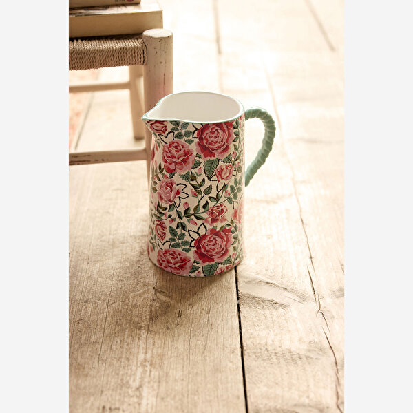 Cath Kidston Dolly Rose Yeşil Stoneware Sürahi-4
