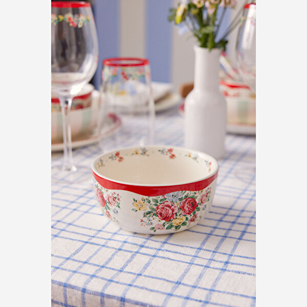 Cath Kidston Feels Like Home Kırmızı Stoneware Kase-1