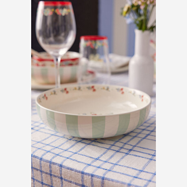Cath Kidston Feels Like Home Yeşil Stoneware Kase-3
