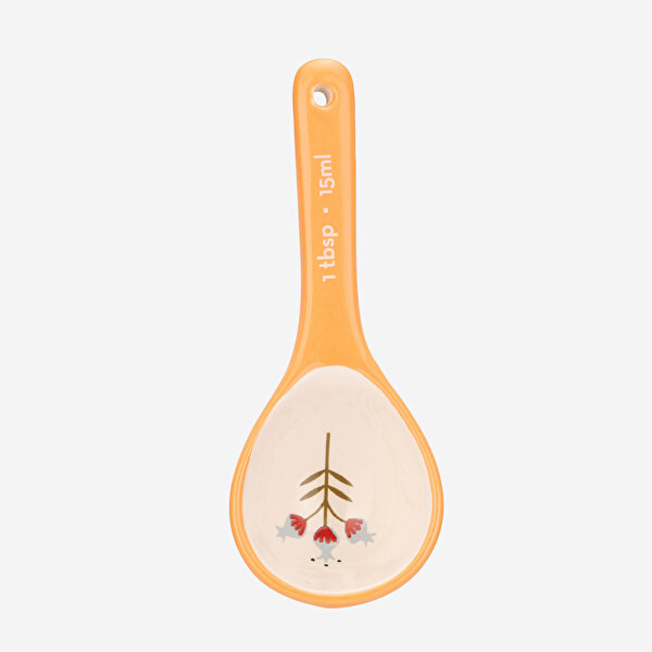 Cath Kidston Painted Table Turuncu Stoneware Ölçü Kaşığı Seti-4