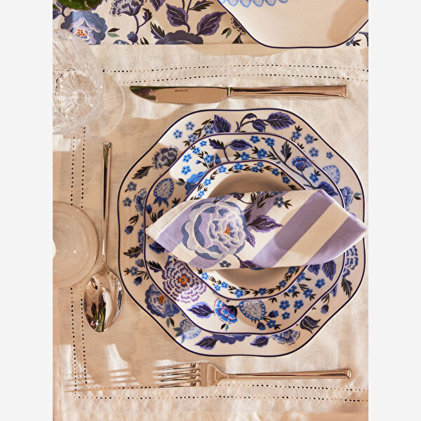 Cath Kidston Strawberry Garden Mavi Porselen Çukur Tabak-2