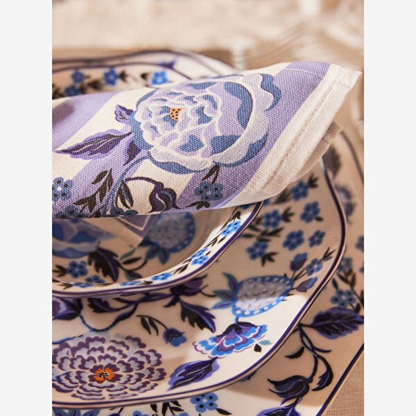 Cath Kidston Strawberry Garden Mavi Porselen Çukur Tabak-5