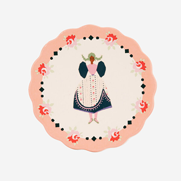 Cath Kidston Spring Birds Pembe Mantar Bardak Altlığı-3