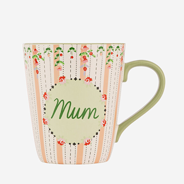 Cath Kidston Spring Birds Yeşil Stoneware Kupa Seti-3