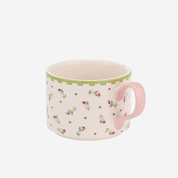 Cath Kidston Spring Birds Pembe Stoneware Çay Fincan Seti-6