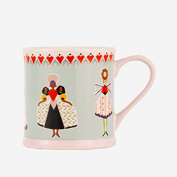 Cath Kidston Wild Flowers Mavi Stoneware Kupa