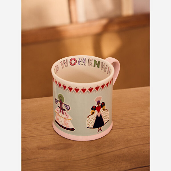 Cath Kidston Wild Flowers Mavi Stoneware Kupa-1