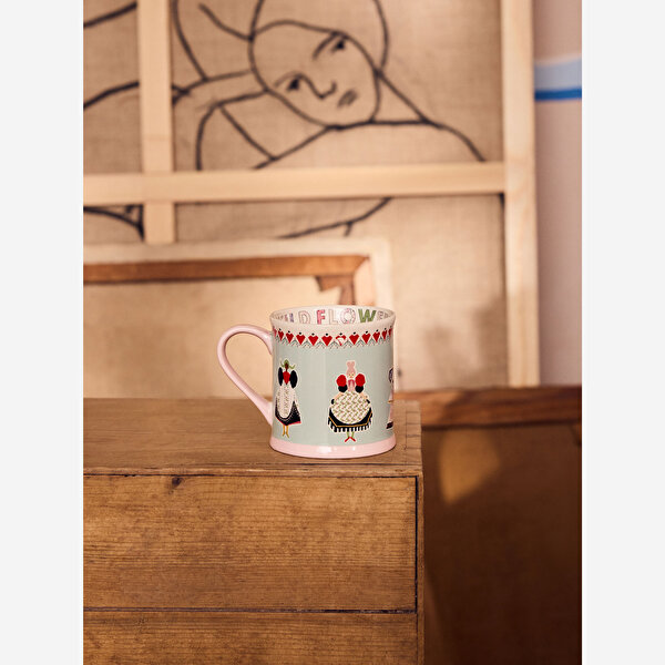 Cath Kidston Wild Flowers Mavi Stoneware Kupa-2