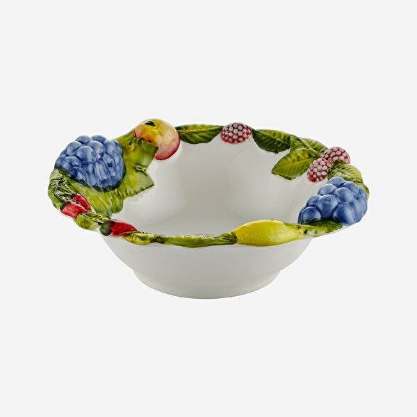 Edelweiss Italy Beyaz Seramik Servis Kasesi