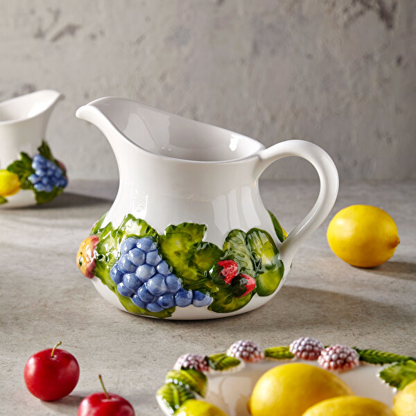 Edelweiss Italy Beyaz Seramik Sürahi-1