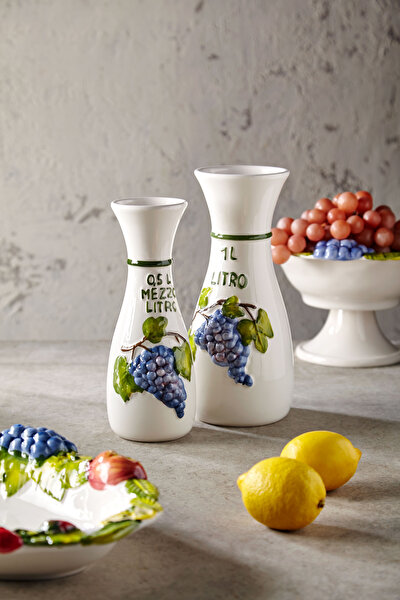 Edelweiss Italy Beyaz Seramik Karaf-2