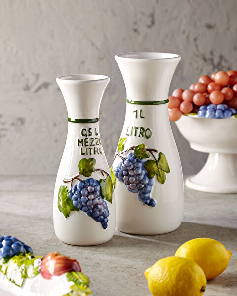 Edelweiss Italy Beyaz Seramik Karaf-2