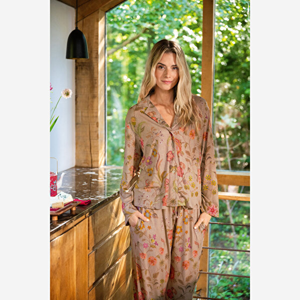 Pip Studio Belin Bej Viscose Pijama Altı-6