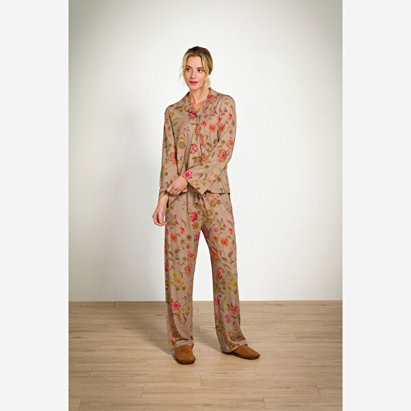 Pip Studio Belin Bej Viscose Pijama Altı-3