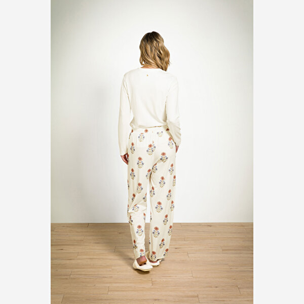 Pip Studio Belin Beyaz Viscose Pantolon-13