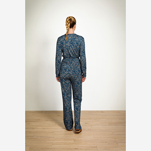 Pip Studio Blake Mavi Viscose Pantolon-9