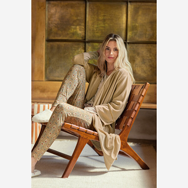 Pip Studio Bobien Haki Viscose Pantolon-5