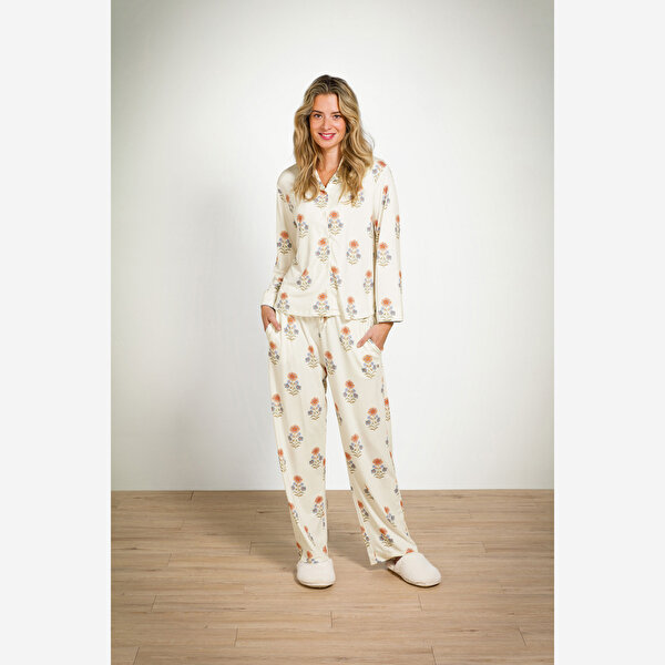 Pip Studio Faye Beyaz Viscose Bluz-12