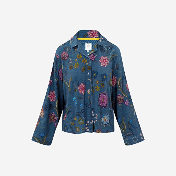 Pip Studio Faye Mavi Viscose Bluz-1