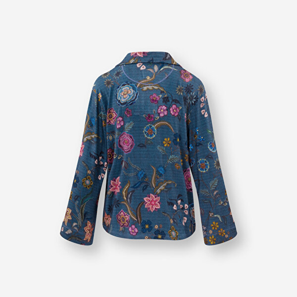 Pip Studio Faye Mavi Viscose Bluz-5