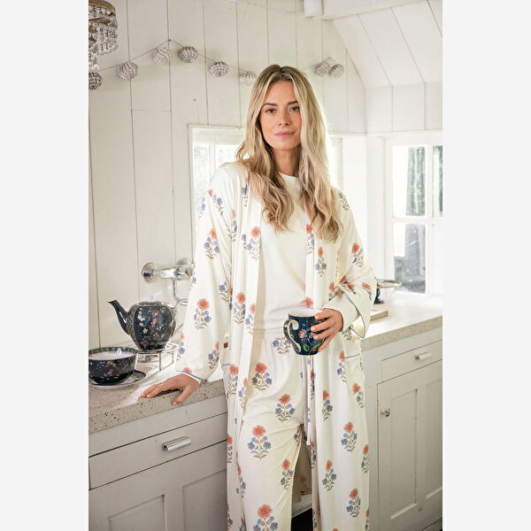 Pip Studio Naomi Beyaz Viscose Kimono-2