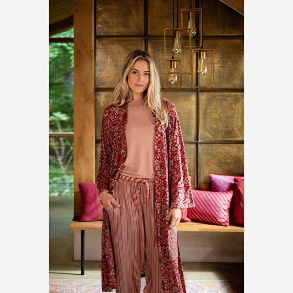 Pip Studio Naomi Kırmızı Viscose Kimono-2