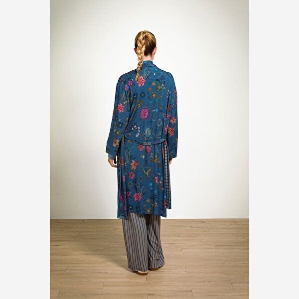 Pip Studio Nisha Mavi Viscose Kimono-10