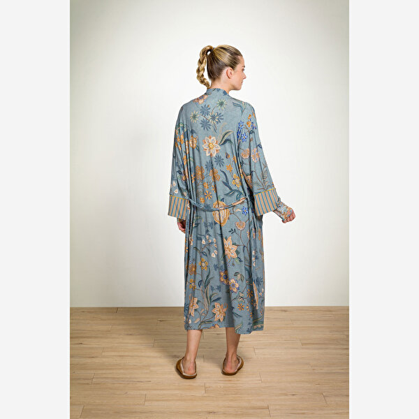 Pip Studio Noa Mavi Viscose Kimono-8