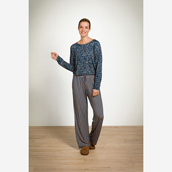 Pip Studio Tina Mavi Viscose Bluz-3