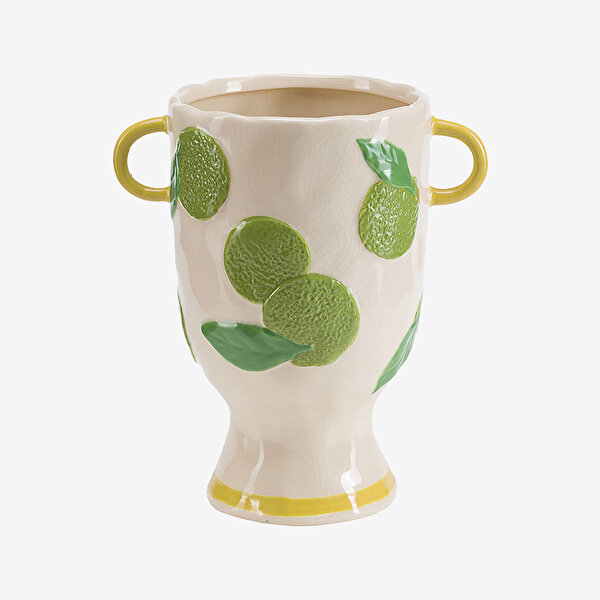 Rose & Tulipani Milano Vitamina Yeşil Seramik Vazo