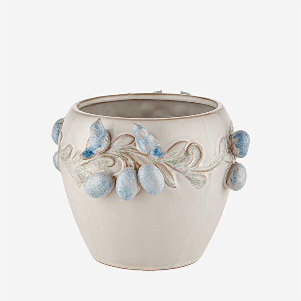 Rose & Tulipani Milano Sulramo Gri Seramik Vazo