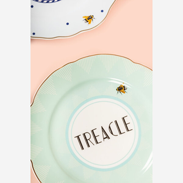 Yvonne Ellen Animals Beyaz Porselen Pasta Tabağı-11