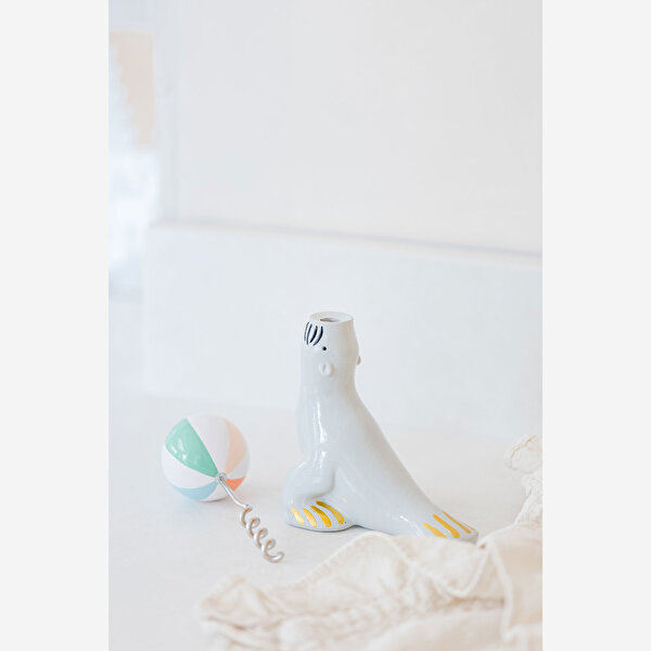 Yvonne Ellen Animals Beyaz Porselen Tirbuşon-1