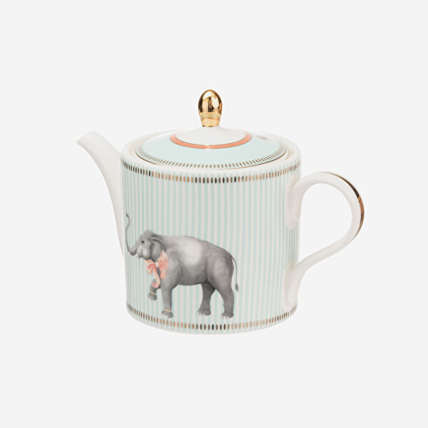 Yvonne Ellen Animals Yeşil Porselen Demlik-1