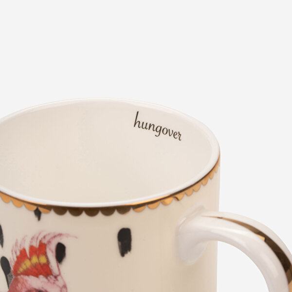 Yvonne Ellen Animals Beyaz Porselen Kupa-2